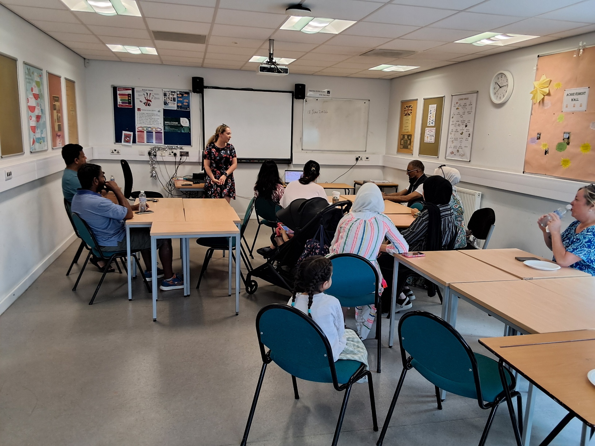 Group discussion at the Coffee Morning